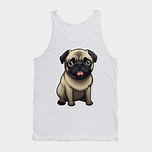 Cute Pug Dog - Dogs Pugs Tank Top